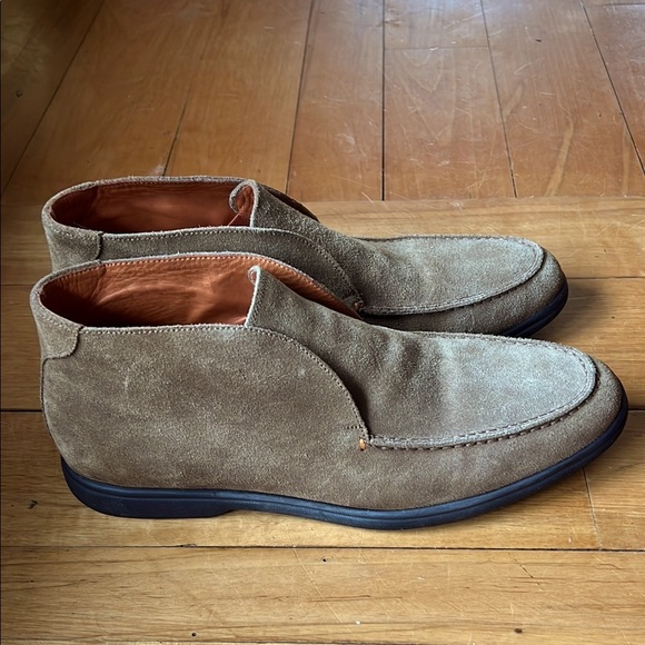 Bravo Moc Toe Suede Boot in Truffle by Norman Stockton Size 11 - Picture 1 of 7